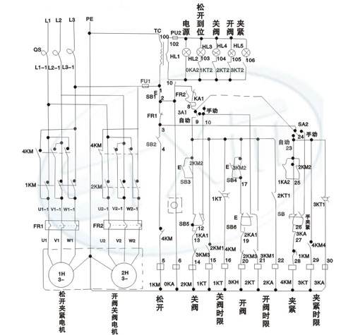 盲板閥控制原理圖